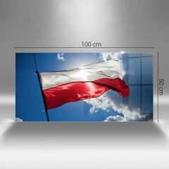 Reprodukcija Lenkijos vėliava prieš dangų kaina ir informacija | Reprodukcijos, paveikslai | pigu.lt