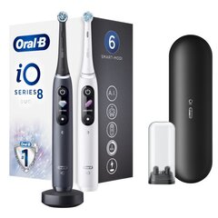 Prekė su pažeista pakuote.Oral-B iO8 Series Duo Pack Black Onyx /White цена и информация | Мелкая бытовая техника с поврежденной упаковкой | pigu.lt