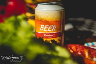 Пивные носки 1 пара 36-40 BEERCAN S цена и информация | Мужские носки | pigu.lt