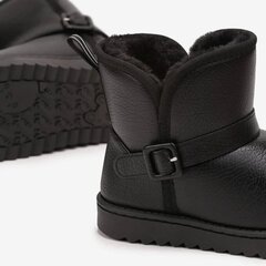 Žieminiai batai mergaitėms, juodi kaina ir informacija | Aulinukai vaikams | pigu.lt