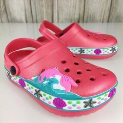 Šlepetės mergaitėms "Crocs", raudonos цена и информация | Детские тапочки, домашняя обувь | pigu.lt