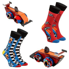 Носки для любителей гонок Носки 2 пары 36-40 RACECAR2 S цена и информация | Мужские носки | pigu.lt