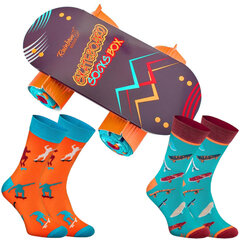 Носки для скейтбордистов 2 пары 36-40 SKATEBOARD2 S цена и информация | Мужские носки | pigu.lt