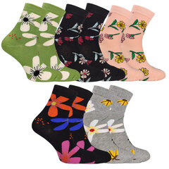 Kojinės moterims, įvairių spalvų, 5 poros kaina ir informacija | Moteriškos kojinės | pigu.lt