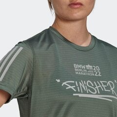 Женская футболка Adidas Green Ber22 FinisherW T-Shirt XS HT0518 XS цена и информация | Женские футболки | pigu.lt