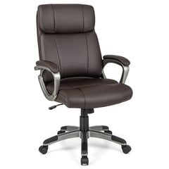 Biuro kėdė Costway, ruda kaina ir informacija | Biuro kėdės | pigu.lt