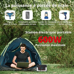 „Wonder Wx600 Power Station“ – 300 W 72800 mAh nešiojama elektrinė (juoda) kaina ir informacija | Komponentai saulės jėgainėms | pigu.lt