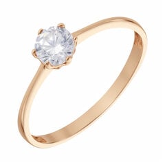 Auksinis žiedas moterims su cirkoniu Brasco 53596 kaina ir informacija | Žiedai | pigu.lt