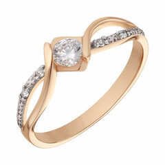 Auksinis žiedas moterims su cirkoniais Brasco 8063 kaina ir informacija | Žiedai | pigu.lt