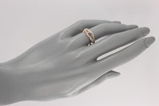 Auksinis žiedas su cirkoniais Brasco 9012 9012-18.5 kaina ir informacija | Žiedai | pigu.lt