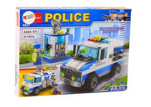 Konstruktorius Policijos automobilis su nuovada Lean Toys, 271 d. kaina ir informacija | Konstruktoriai ir kaladėlės | pigu.lt