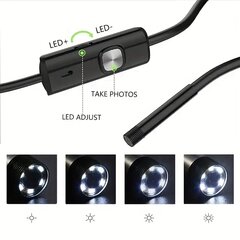 Deal USB Endoskopas 7mm kaina ir informacija | Stebėjimo kameros | pigu.lt