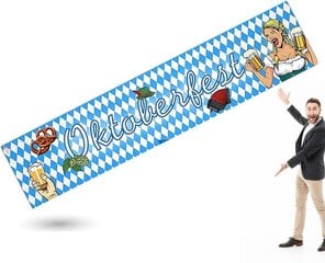 Xxl Oktoberfest Banner 40X150 Cm Mėlyna Ir Balta Pakabinama Dekoracija kaina ir informacija | Interjero detalės | pigu.lt