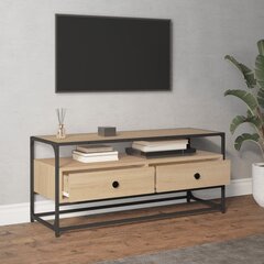 vidaXL Televizoriaus spintelė, ąžuolo, 100x35x45cm, apdirbta mediena kaina ir informacija | TV staliukai | pigu.lt