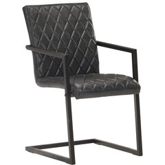 Gembinės valgomojo kėdės vidaXL, 6vnt., juodos kaina ir informacija | Virtuvės ir valgomojo kėdės | pigu.lt