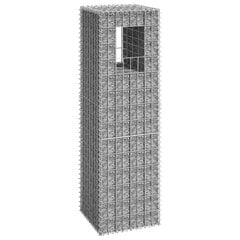 Gabiono krepšio kolona, 40x40x140cm, geležis kaina ir informacija | Tvoros ir jų priedai | pigu.lt