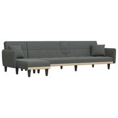 Sofa-lova vidaXL, pilka kaina ir informacija | Sofos | pigu.lt