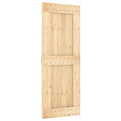 Stumdomos vidaus durys vidaXL su įrangos rinkiniu 80x210cm kaina ir informacija | Vidaus durys | pigu.lt