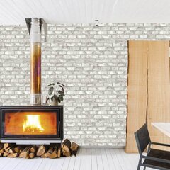 Tapetai Dutch Wallcoverings EW3104, balti, plytų dizaino kaina ir informacija | Tapetai | pigu.lt