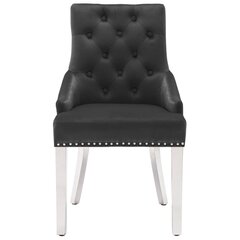 Valgomojo kėdė, juodos spalvos, aksomas kaina ir informacija | Virtuvės ir valgomojo kėdės | pigu.lt