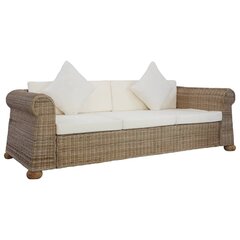 Trivietė sofa su pagalvėlėmis цена и информация | Диваны | pigu.lt