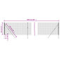 Vielinė tinklinė tvora vidaXL 1,1x25m kaina ir informacija | Tvoros ir jų priedai | pigu.lt