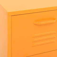 Sandėliavimo spintelė, geltona, 42,5x35x101,5cm, plienas цена и информация | Шкафчики в гостиную | pigu.lt