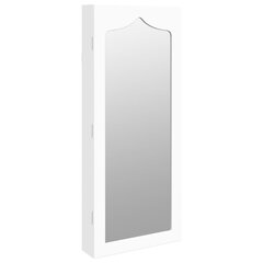 Veidrodinė papuošalų spintelė vidaXL, 37.5x10x90 cm, balta цена и информация | Зеркала | pigu.lt