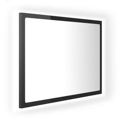 Veidrodis vidaXL LED 60, juodas kaina ir informacija | Vonios veidrodžiai | pigu.lt