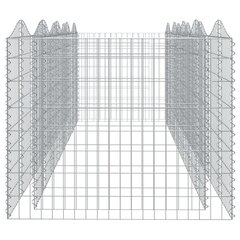 Išlenktas gabiono lovelis vidaXL, 400x100x100cm цена и информация | Заборы и принадлежности к ним | pigu.lt