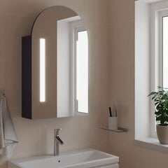 Veidrodinė spintelė vidaXL, pilka цена и информация | Шкафчики для ванной | pigu.lt