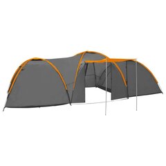 Palapinė vidaXL, pilka/oranžinė цена и информация | Палатки | pigu.lt