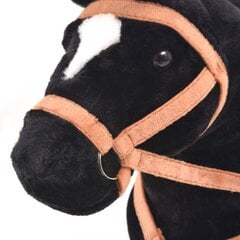 Стоящая плюшевая игрушка лошадь,черная цена и информация | Мягкие игрушки | pigu.lt