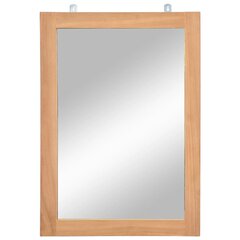 Sieninis veidrodis, 50x70 cm, rudas цена и информация | Зеркала | pigu.lt