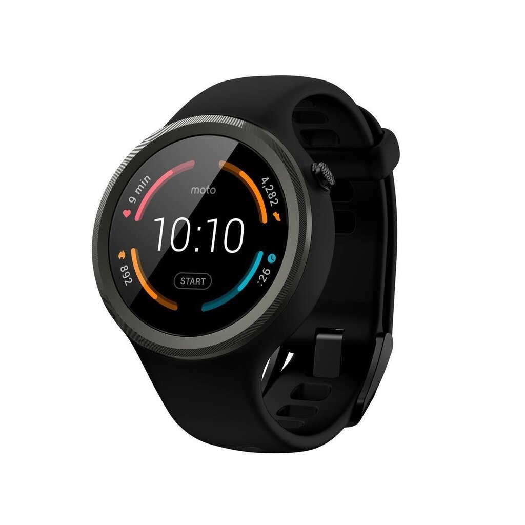 Motorola Moto 360, Sport Black kaina ir informacija | Išmanieji laikrodžiai (smartwatch) | pigu.lt