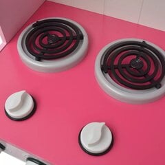 Medinė virtuvė vaikams VidaXL, rožinė kaina ir informacija | Žaislai mergaitėms | pigu.lt