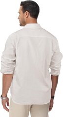 Marškiniai vyrams, Hmiya, balti kaina ir informacija | Vyriški marškiniai | pigu.lt