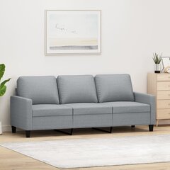 Trivietė sofa vidaXL, pilka цена и информация | Диваны | pigu.lt