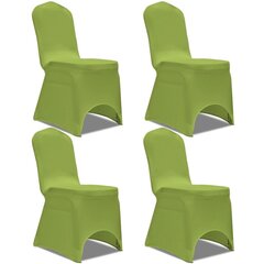 Tamprūs kėdžių užvalkalai, žali, 4 vnt. цена и информация | Чехлы для мебели | pigu.lt