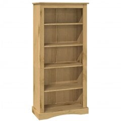 Книжный шкаф, 5 полок, мекс. сосна, Corona st. 81x40x170 см цена и информация | Полки | pigu.lt