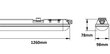 G.LUX lubinis šviestuvas GR-2x36-IP65-2xT8-LED цена и информация | Lubiniai šviestuvai | pigu.lt