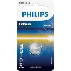 Philips CR1632 baterijos 8712581660246 kaina ir informacija | Elementai | pigu.lt