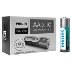 Philips LR6 AA Industrial baterijos 4895185626345 цена и информация | Батарейки | pigu.lt