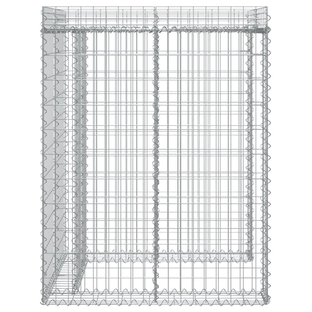 Išlenkti gabiono krepšiai vidaXL, 110x91x120cm kaina ir informacija | Tvoros ir jų priedai | pigu.lt