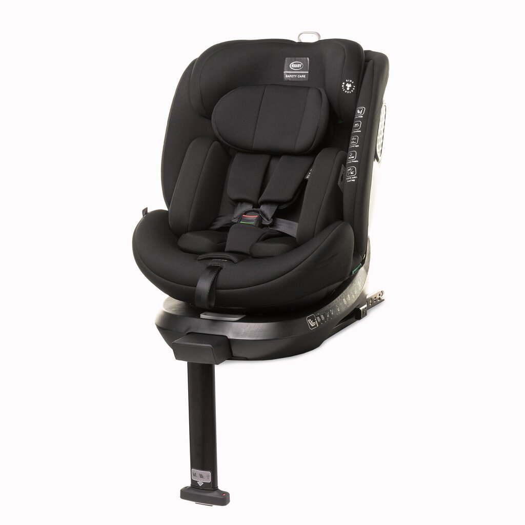 Automobilinė kėdutė 4Baby Enzo-fix, 0-36 kg., black kaina ir informacija | Autokėdutės | pigu.lt