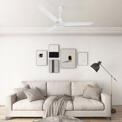 Lubų ventiliatorius, baltas, 142cm цена и информация | Поклонники | pigu.lt