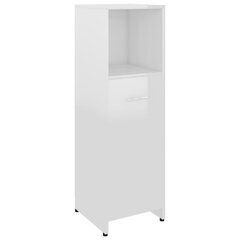 Vonios kambario spintelė, 30x30x95 cm, balta kaina ir informacija | Vonios spintelės | pigu.lt