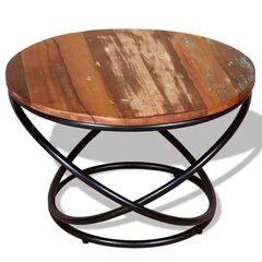 Кофейный столик, 60x60x40 см, переработанная древесина цена и информация | Журнальные столики | pigu.lt