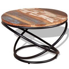 Кофейный столик, 60x60x40 см, переработанная древесина цена и информация | Журнальные столики | pigu.lt