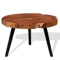 Kavos staliukas, masyvi akacijos mediena, (55-60)x40 cm kaina ir informacija | Kavos staliukai | pigu.lt